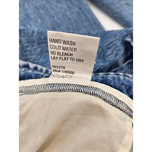 New RtA Matisse Straight Leg Jeans Womens XS Blue Cropped High Waist - Picture 10 of 10